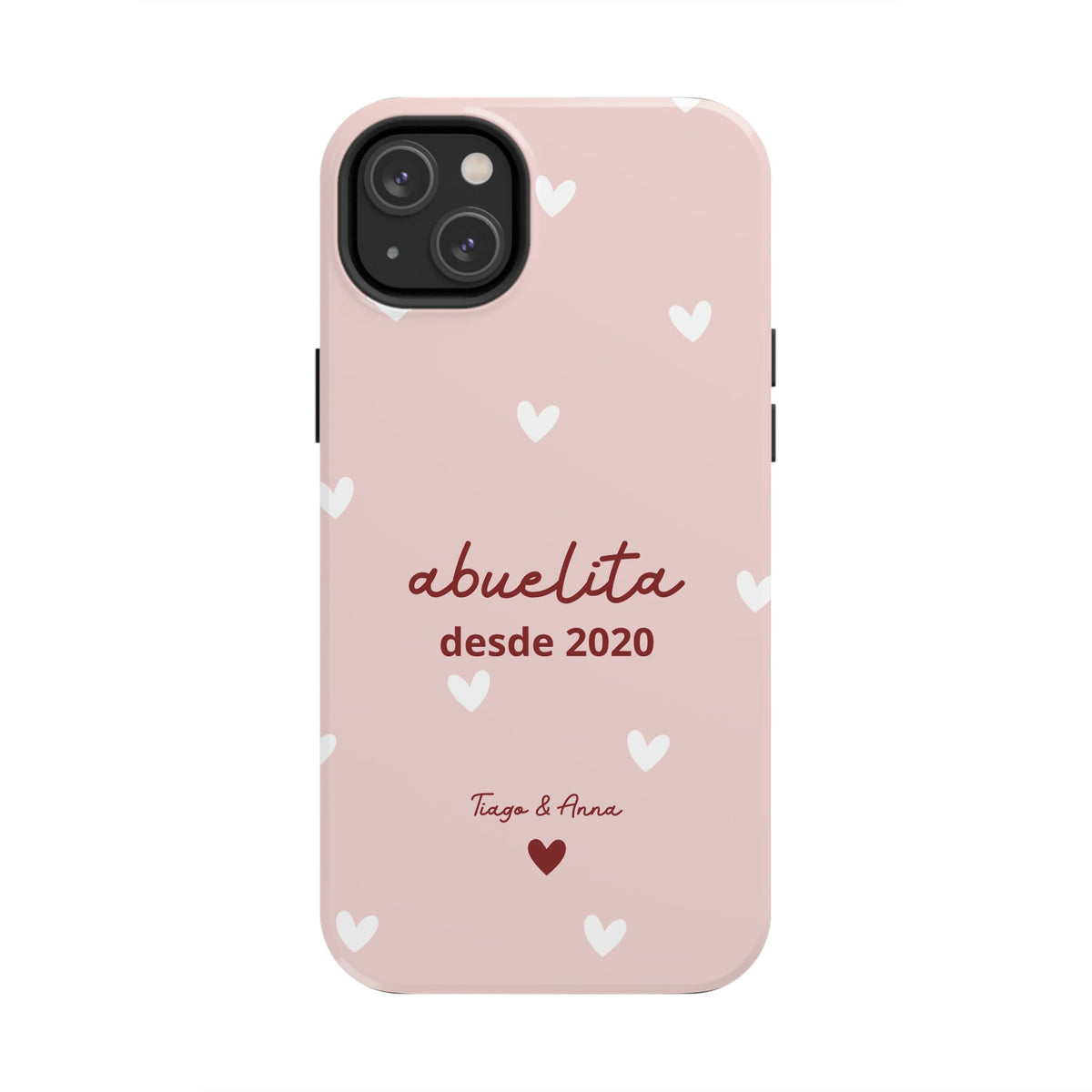 Funda personalizada de mamá o abuela con fecha y nombres