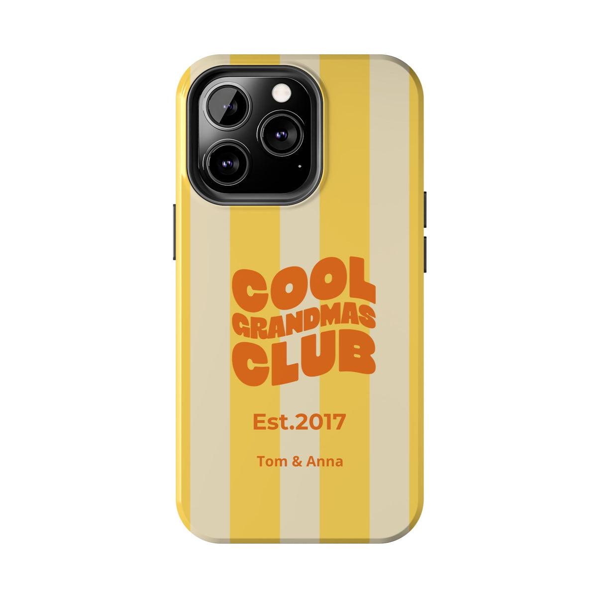Funda de teléfono Club de abuelas geniales y nombres de niños