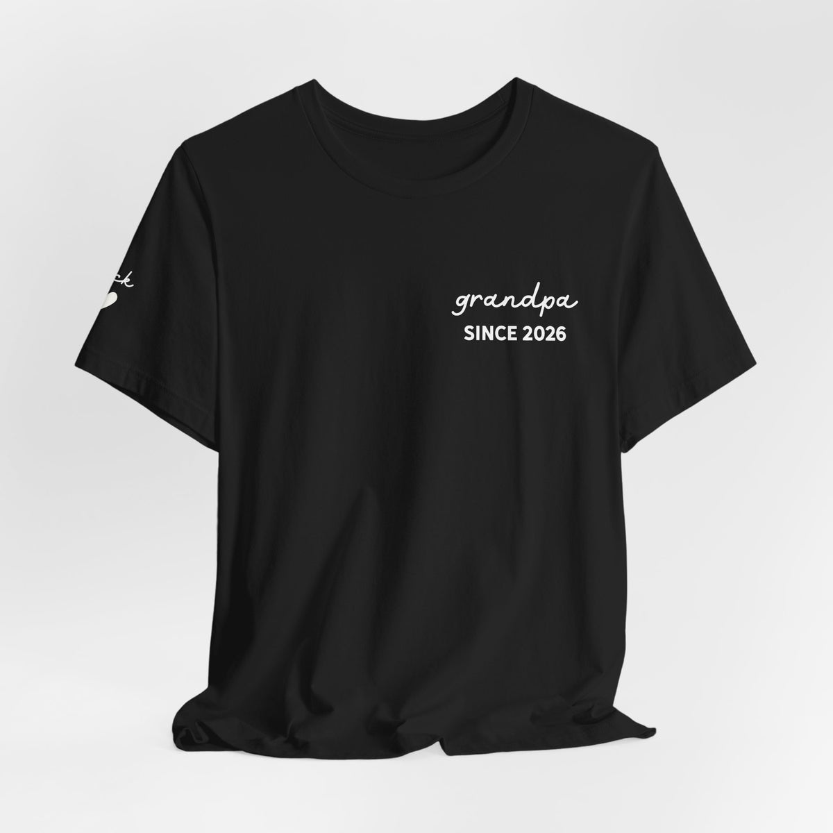 Camiseta personalizada "Abuelo desde" estampada con nombres
