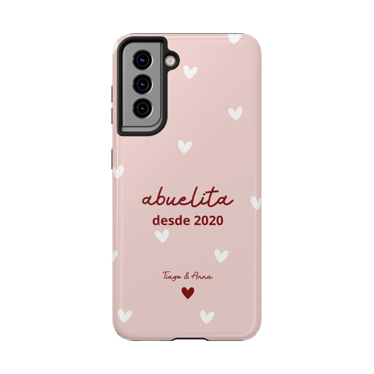 Funda personalizada de mamá o abuela con fecha y nombres