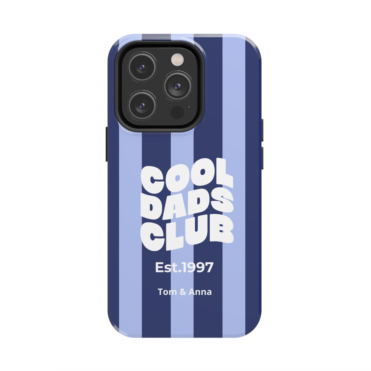 Funda para teléfono Papás Geniales Club y Nombres de los niños