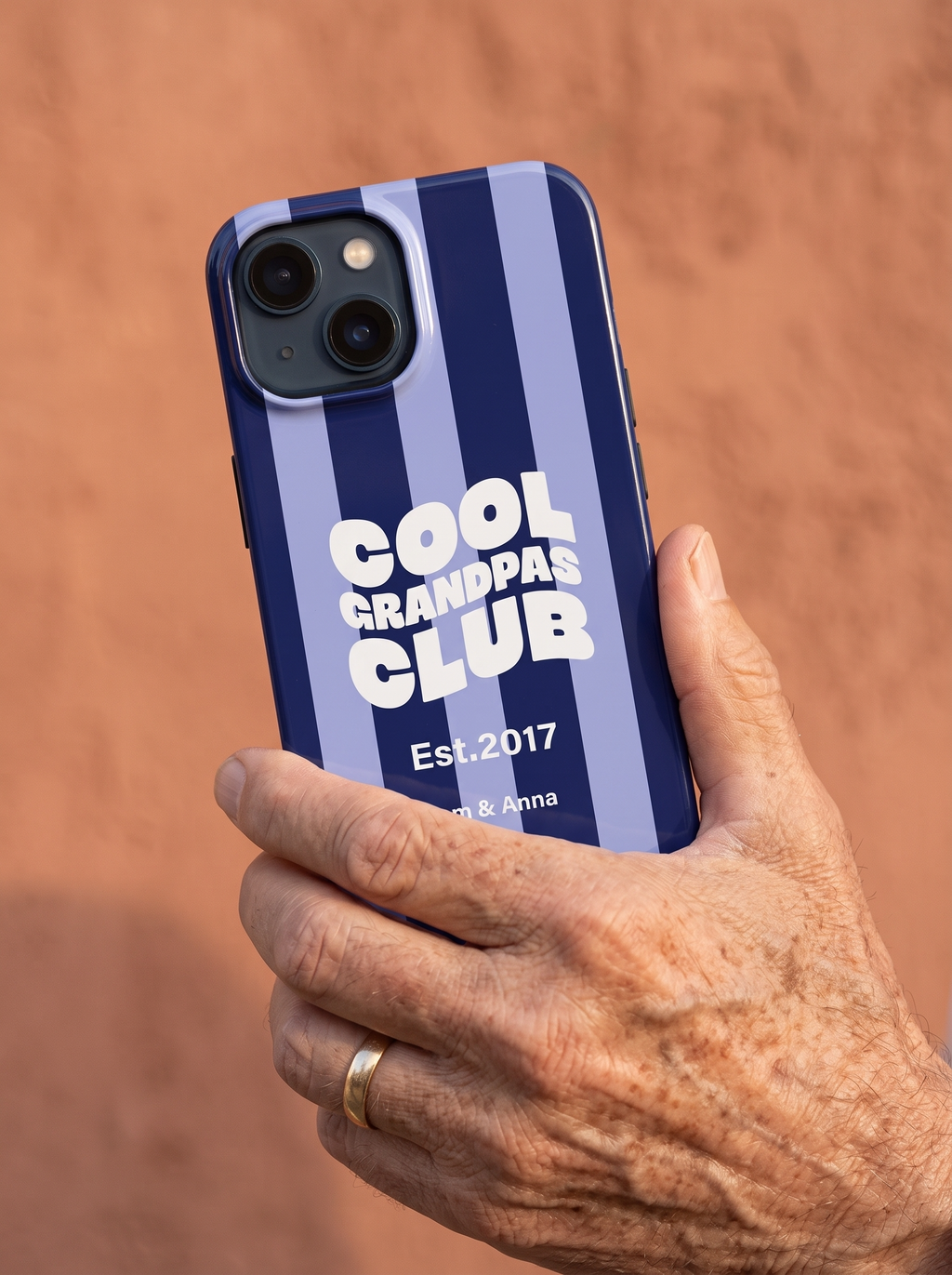 Funda para Teléfono Club de Abuelos Geniales y Nombres de los Nietos