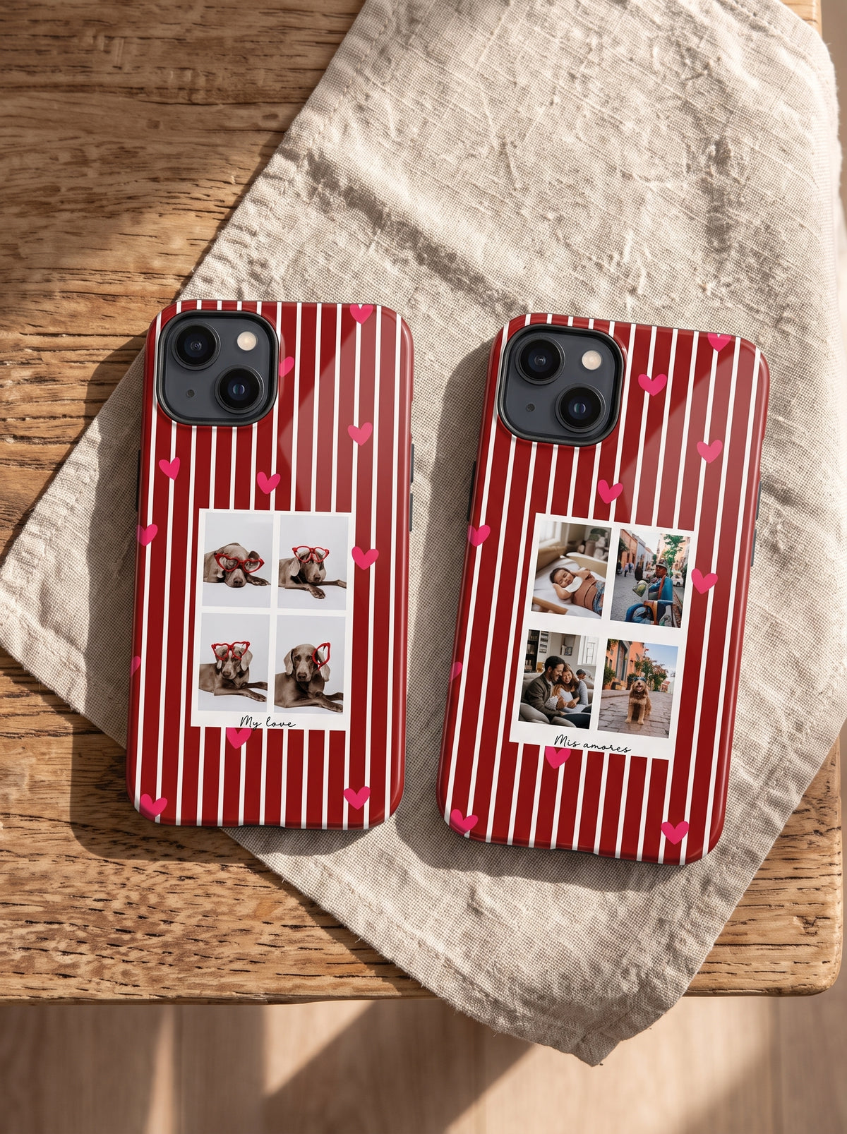 Funda de teléfono estilo cabina de fotos